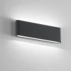 Applique Da Esterno-IsyLuce applique per esterno led 30w 4000k antracite moderna