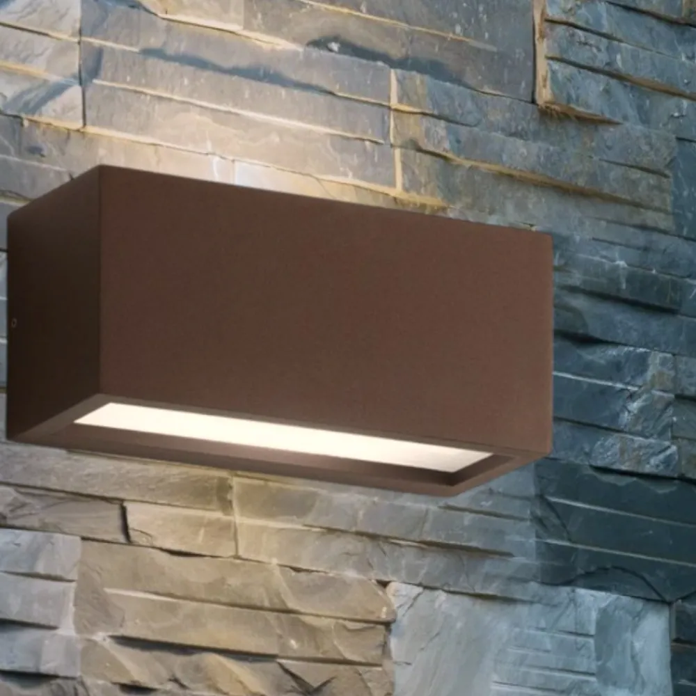 Applique Da Esterno-IsyLuce applique per esterno r7s moderna corten
