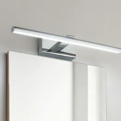 Applique Da Bagno-IsyLuce applique per specchio da bagno 8w 4000k cromo