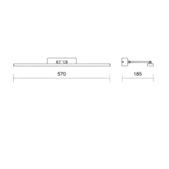 Applique Da Bagno-IsyLuce applique per specchio da bagno cromato led 12w 4000k