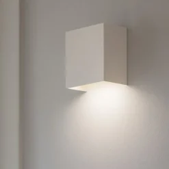 Applique Da Parete-IsyLuce applique quadrato led 6w 3000k bianco moderna