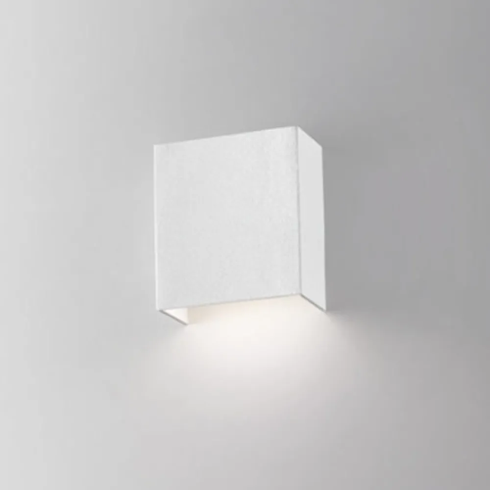 Applique Da Parete-IsyLuce applique quadrato led 6w 3000k bianco moderna