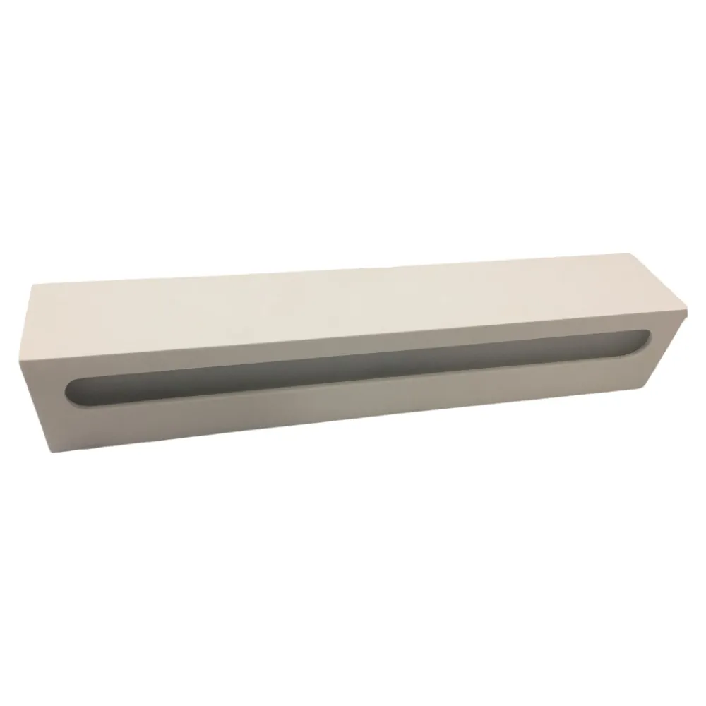 Applique Da Parete-IsyLuce applique rettangolare gesso bianco led 30w 3000k
