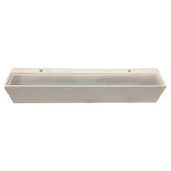 Applique Da Parete-IsyLuce applique rettangolare gesso bianco led 30w 3000k