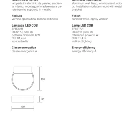 Applique Da Parete-IsyLuce appliques led 6w 3000k moderna bianco