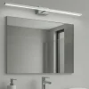 Applique Da Bagno-IsyLuce applique specchio da bagno 12w 3000k squadrato cromo