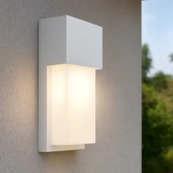 Applique Da Esterno-IsyLuce bianco applique da esterno moderna