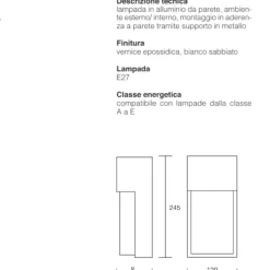 Applique Da Esterno-IsyLuce bianco applique da esterno moderna