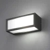 Applique Da Esterno-IsyLuce deco applique da esterno grigio antracite moderna