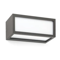 Applique Da Esterno-IsyLuce deco applique da esterno grigio antracite moderna