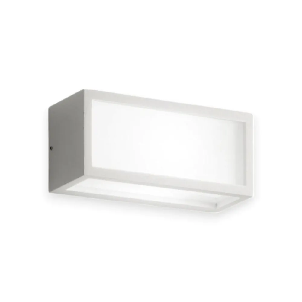 Applique Da Esterno-IsyLuce deco applique da esterno led 18w 3000k bianca moderna