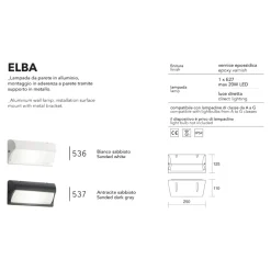 Applique Da Esterno-IsyLuce elba applique da esterno bianca