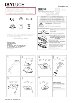 Faretti Da Incasso-IsyLuce faretti 2 luci gesso da incasso per controsoffitti