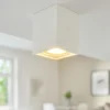 Faretti Da Soffitto-IsyLuce faretto cubo da soffitto gesso bianco per cucina