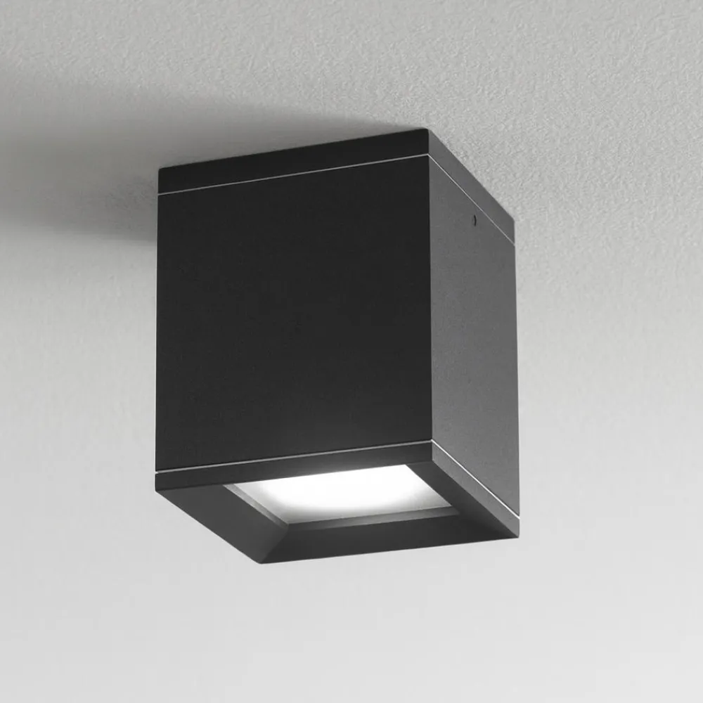 Faretti Da Soffitto-IsyLuce faretto cubo da soffitto antracite gu10