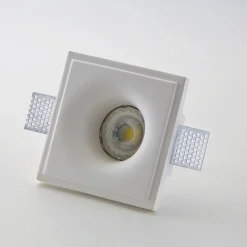Faretti Da Incasso-IsyLuce faretto di gesso tondo da incasso per soffitto cartongesso