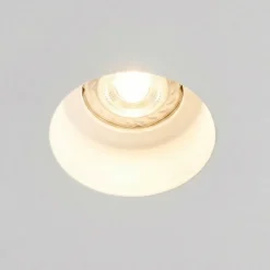Faretti Da Incasso-IsyLuce faretto in gesso da incasso rotondo per cartongesso