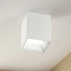 Faretti Da Soffitto-IsyLuce faretto led 4000k 12w cubo soffitto bianco quadrato