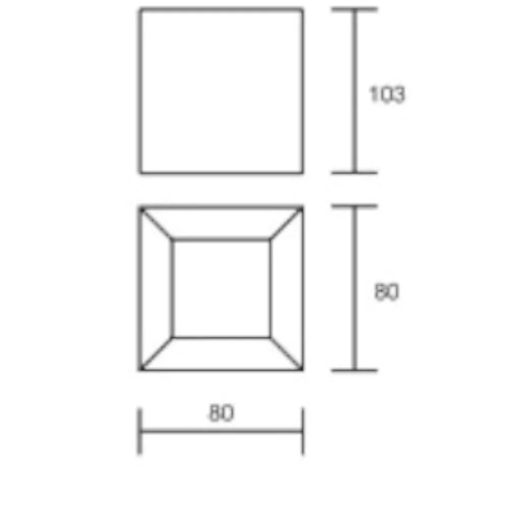Faretti Da Soffitto-IsyLuce faretto led 4000k 12w cubo soffitto bianco quadrato