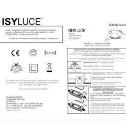 Faretti Da Incasso-IsyLuce faretto nero da incasso rotondo orientabile