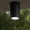 Faretti Da Esterno-IsyLuce faretto per esterni da soffitto cilindro antracite