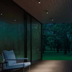 Faretti Da Esterno-IsyLuce faretto per esterni da soffitto cilindro antracite