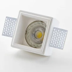 Faretti Da Incasso-IsyLuce faretto quadrato di gesso da incasso