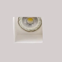 Faretti Da Incasso-IsyLuce faretto quadrato di gesso da incasso per controsoffitto