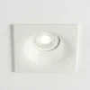 Faretti Da Incasso-IsyLuce faretto quadrato metallo bianco da incasso controsoffitto