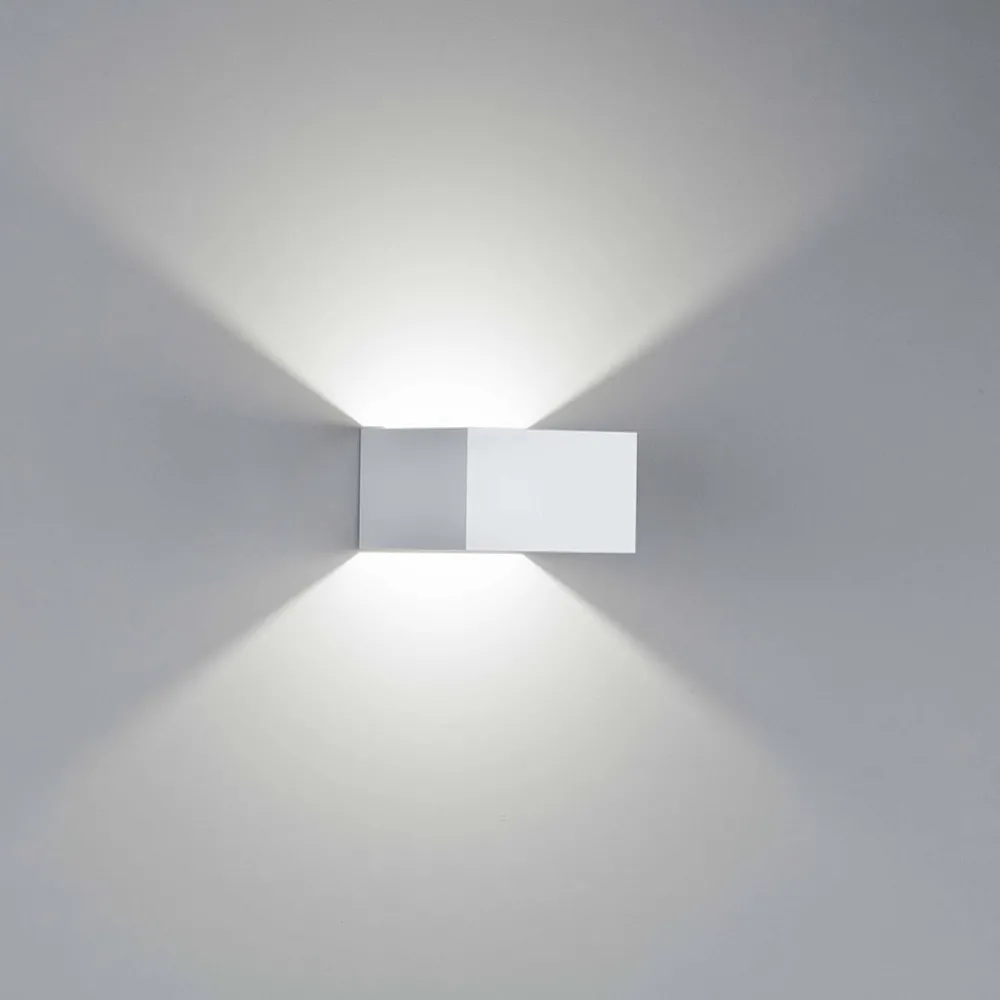 Applique Da Parete-IsyLuce kubie applique cubotto led 6w 3000k moderna bianco
