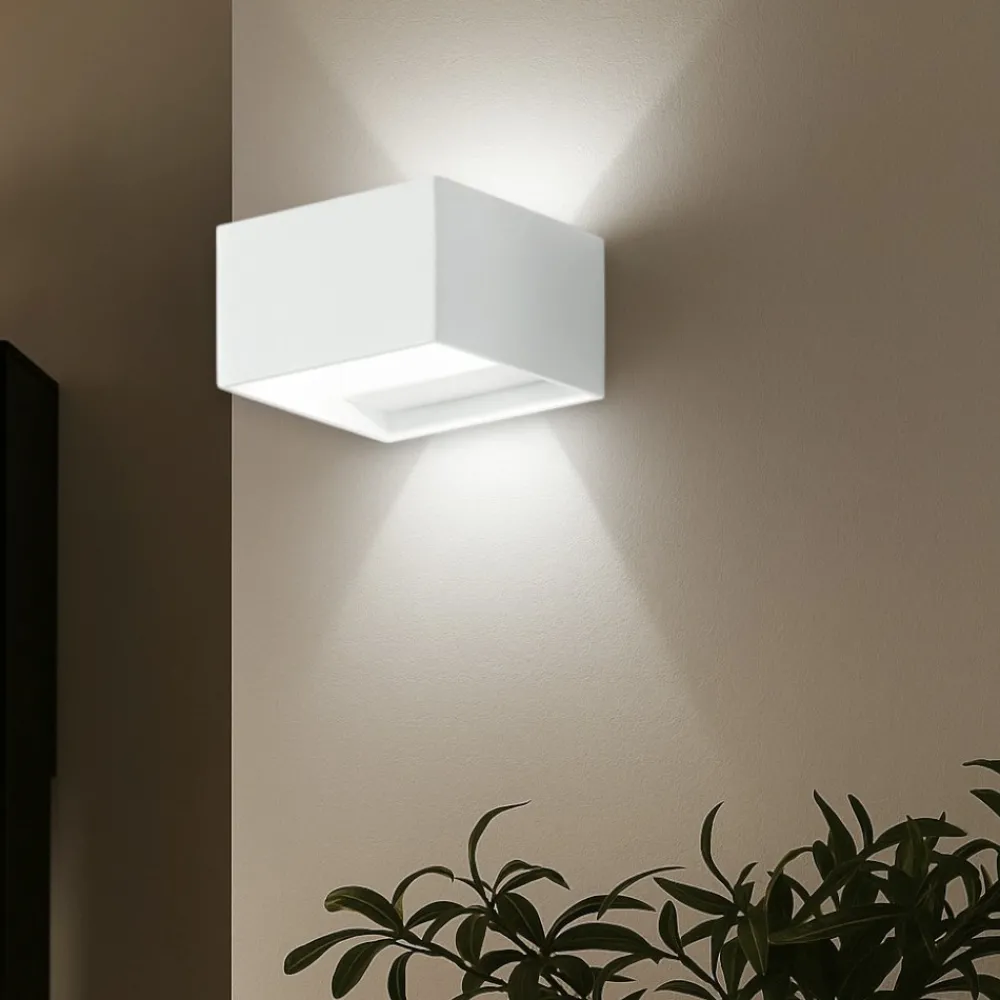 Applique Da Parete-IsyLuce kubie applique cubotto led 6w 3000k moderna bianco