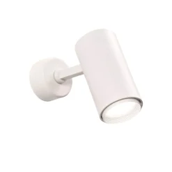 Applique Da Parete-IsyLuce lampada moderna cilindro bianco orientabile