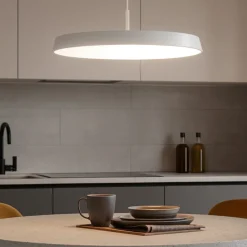 Lampadari Cucina-IsyLuce lampadario bianco da cucina led 39w 3000k 4000k dimmerabile