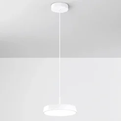 Lampadari Cucina-IsyLuce lampadario da cucina urban bianca led 18w 3000k 4000k dimmerabile