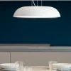 Lampadari Cucina-IsyLuce lampadario da cucina zenal bianca led 27w 3000k 4000k dimmerabile