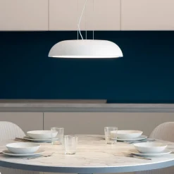 Lampadari Cucina-IsyLuce lampadario da cucina zenal bianca led 27w 3000k 4000k dimmerabile