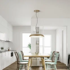 Lampadari Cucina-IsyLuce lampadario per cucina zenal sabbia led 55w dimmerabile
