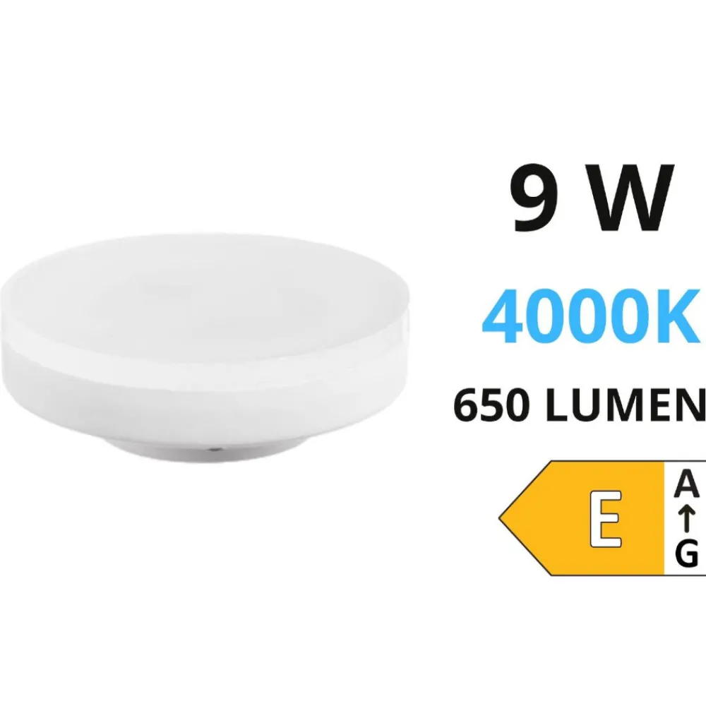 Lampadine Led-IsyLuce lampadina led gx53 9w 4000k 650lm ottica 120
