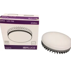Lampadine Led-IsyLuce lampadina led gx53 9w 3000k 650lm ottica 120