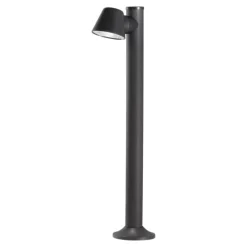Lampioni Da Giardino-IsyLuce lampione orientabile da giardino antracite moderno