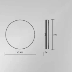 Plafoniere Bagno-IsyLuce plafoniera da bagno moderna rotonda bianca led 50w cct ip54