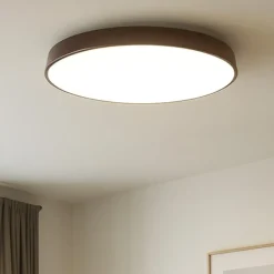 Plafoniere Moderne-IsyLuce plafoniera led 3000k 4000k marrone dimmerabile