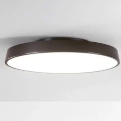 Plafoniere Moderne-IsyLuce plafoniera led 3000k 4000k marrone dimmerabile