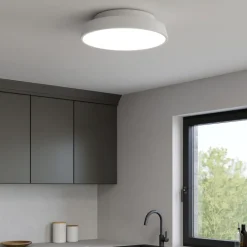 Plafoniere Moderne-IsyLuce plafoniera led 3000k 4000k rotonda bianca