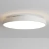 Plafoniere Moderne-IsyLuce plafoniera led 39w 3000k 4000k dimmerabile bianca rotonda
