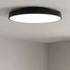 Plafoniere Moderne-IsyLuce plafoniera nera led 3000k 4000k dimmerabile
