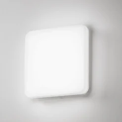 Plafoniere Bagno-IsyLuce plafoniera quadrata per bagno bianca led cct ip54