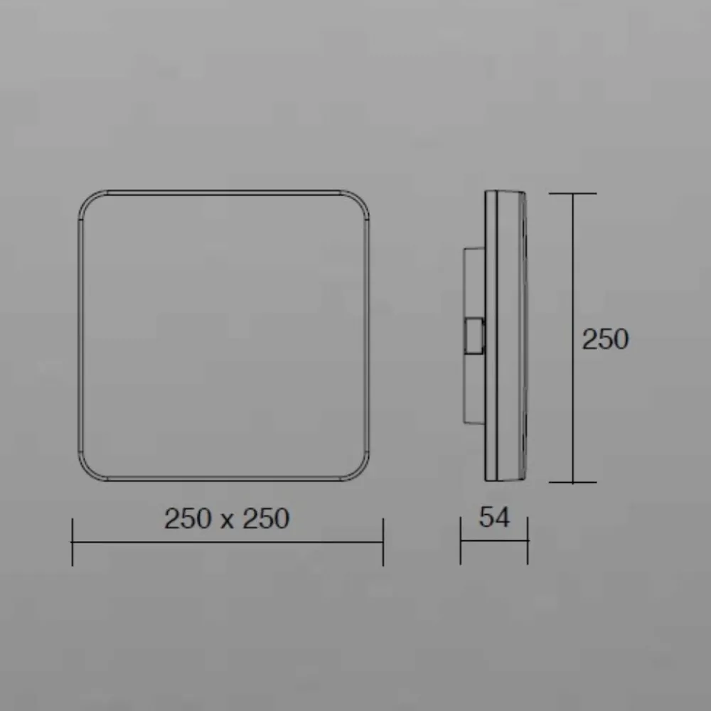 Plafoniere Bagno-IsyLuce plafoniera quadrata per bagno bianca led cct ip54