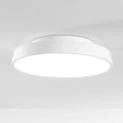 Plafoniere Moderne-IsyLuce plafoniera rotonda bianca led 42w dimmerabile 3000k 4000k