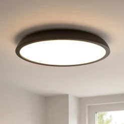 Plafoniere Moderne-IsyLuce plafoniera rotonda led 3000k 4000k dimmerabile